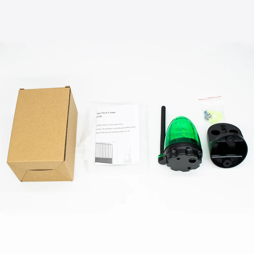 Lampu Sinyal Alarm Universal Lampu Suar Peringatan LED 24V 230VAC Untuk Gerbang Otomatis Pintu Garasi