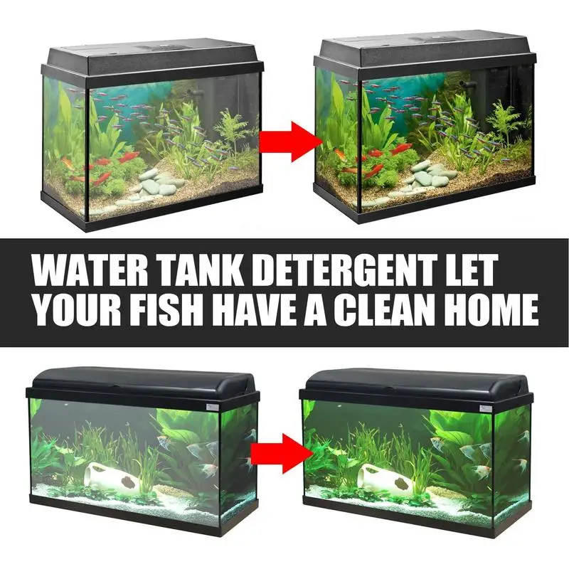 Fish Tank Cleaner Water Purifier And Algae Remover Freshwater Aquarium Plant Treatments For Algae Remover Effervescent Tablets