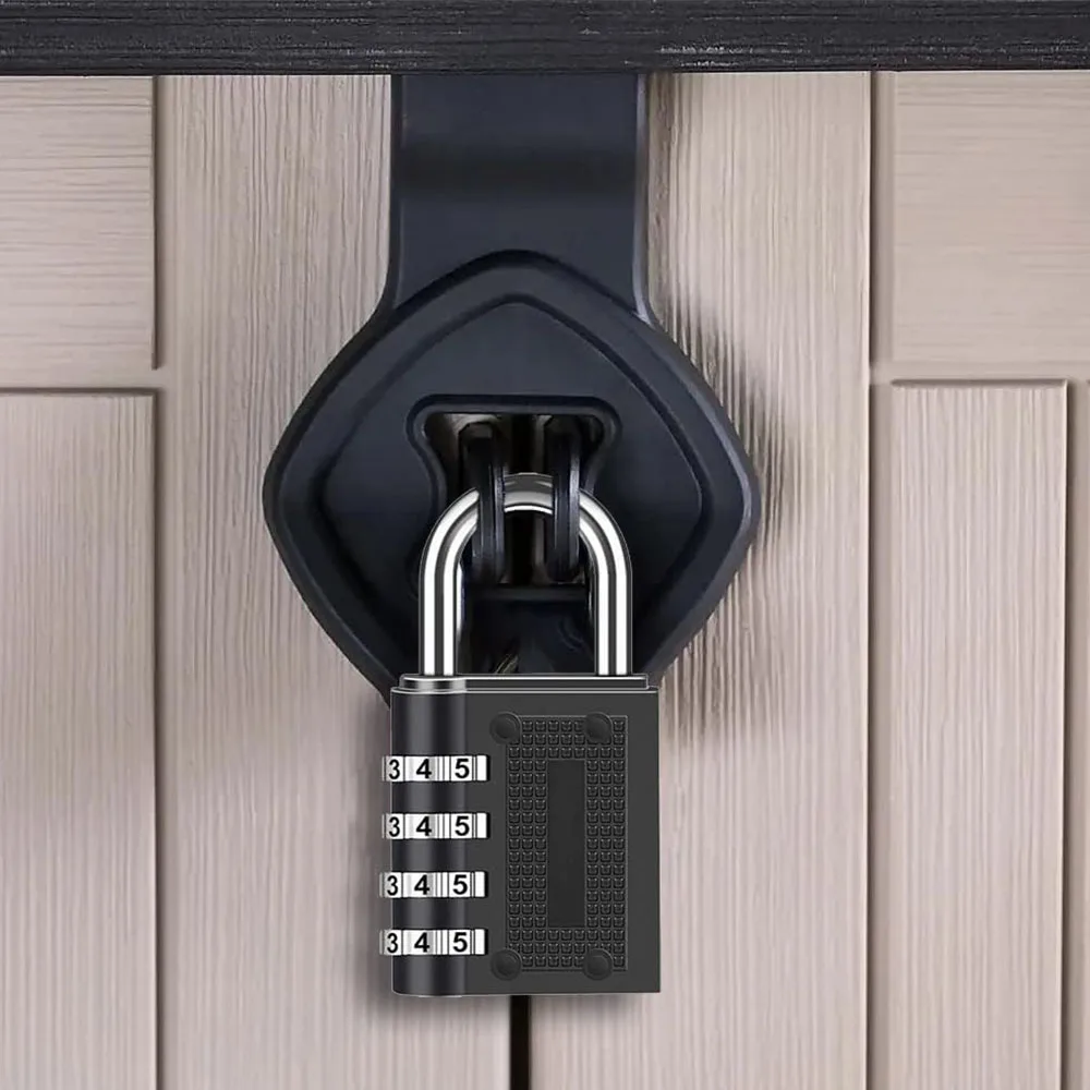 Combination Lock with 4 Digit Password, Cadeado de Segurança, Impermeável, Escola, Ginásio, Bagagem, Exterior Shed Locker, Home Segurança