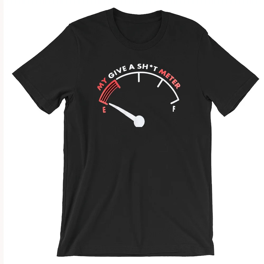 How To Pick Up Chicks and My Give A Sh*t Meter Is Empty Funny Sarcastic Sarcasm Joke Tee for Man Woman T-Shirt Cotton Top O-neck