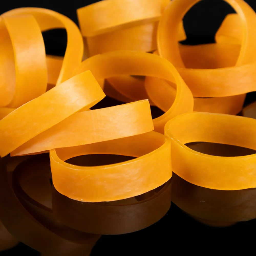 elastic-natural-rubber-bands-yellow-wide-thick-stretchy-loop-industrial-support-packaging-organizers-reliable-warehouse-binding