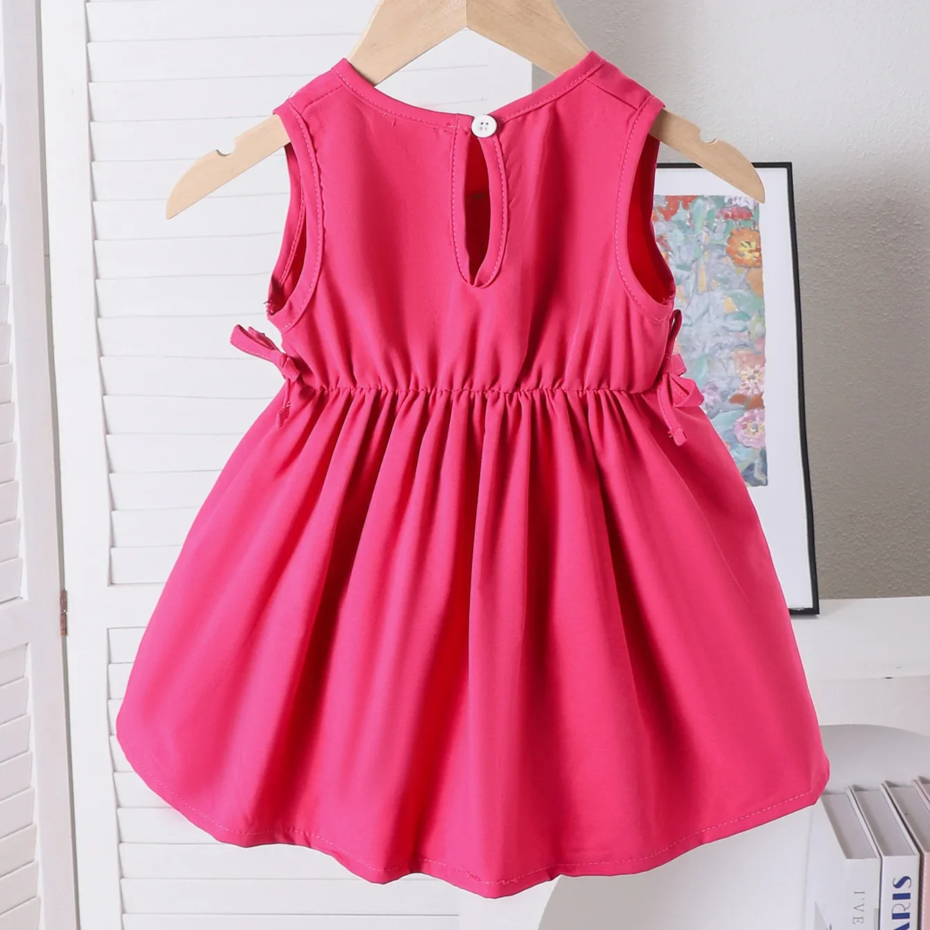 Girls Skirt 2026 Spring Summer New Childrens Clothing Girls Baby Fashion Lovely Three-dimensional Rose Puffy Princess Skirt