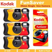 Nuevo 1-5 uds Original Kodak FunSaver cámara de un solo uso con Flash cámaras de película desechables de punto y punto 27 exposiciones 39 hojas