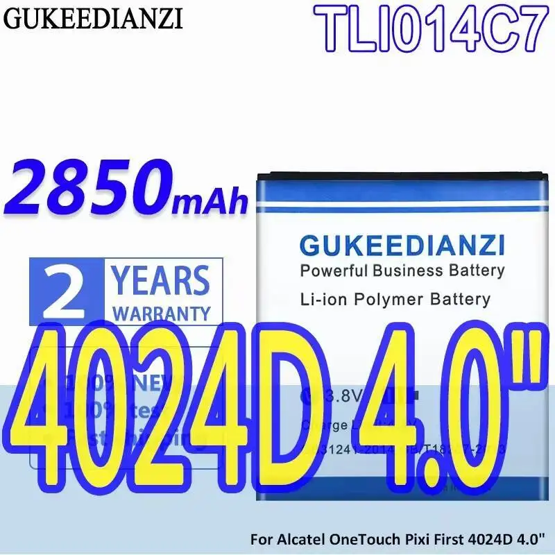 

Аккумулятор мобильного телефона TLI014C7 2850 мАч для Alcatel Onetouch Pixi First 4024D 4.0"