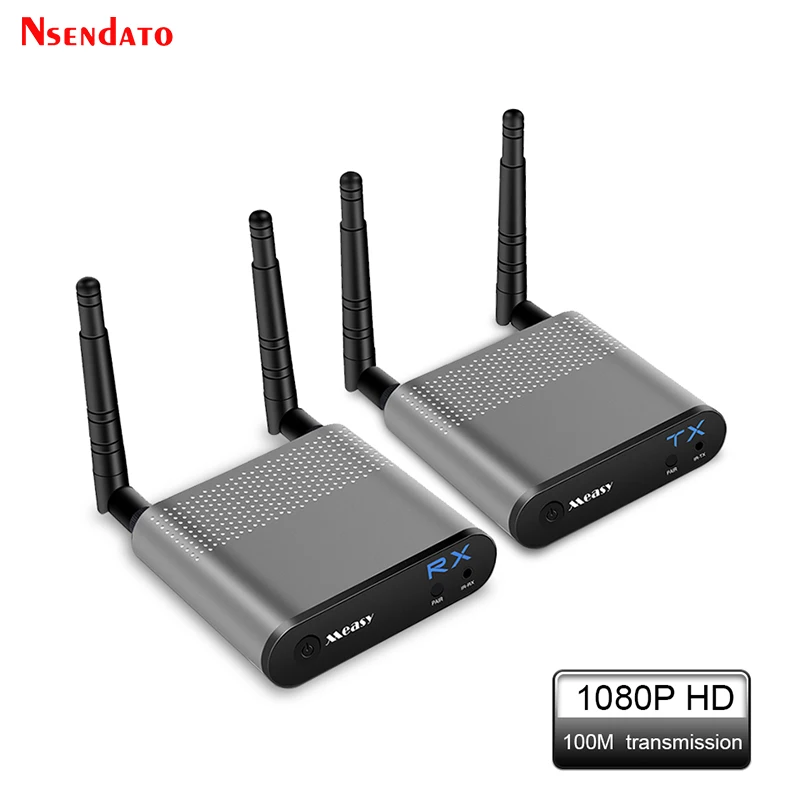 Measy Air Pro 2,4G 5,8G inalámbrico Wifi Compatible con HDMI extensor de Audio y vídeo HDMI transmisor receptor Kit con IR