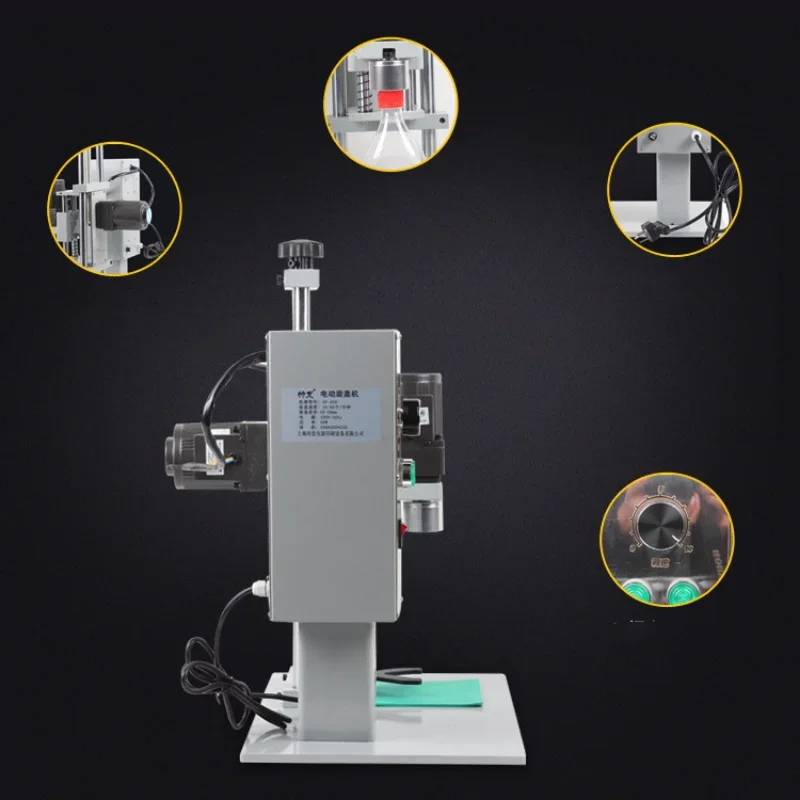 Hot Sale Capping Machine Semi-automatic Desktop Automatic Capping Machine Bottle Simple Jar Metal Cap Capping Tool New