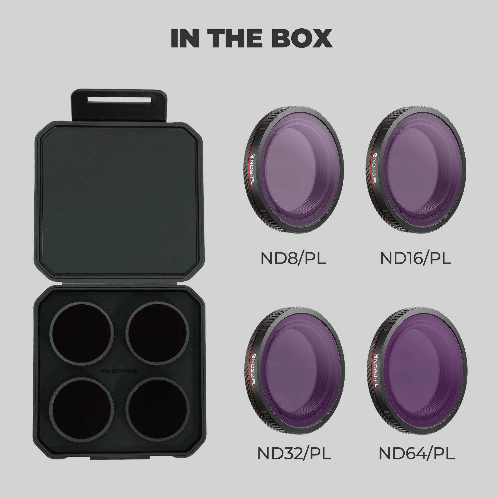 Freewell 4er-Pack ND/PL-Filter ND8/PL, ND16/PL, ND32/PL und ND64/PL-Filter, passend für Ihr DJI Osmo Nano-Kamerazubehör – Detail 3