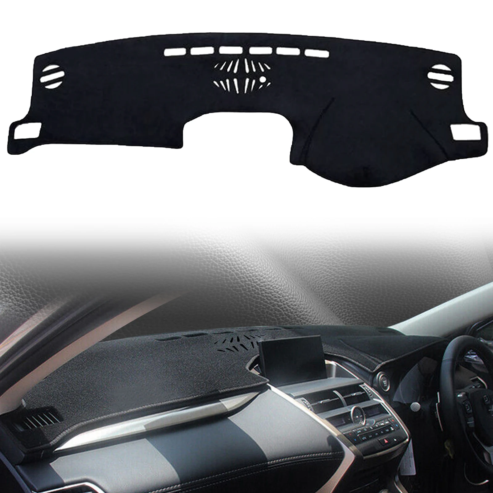 fit for Lexus NX 200t 300h 2015~2020 Car Dashmat Dashboard Cover Pad DashMat Sunshade Protective Carpet Leather Accessories