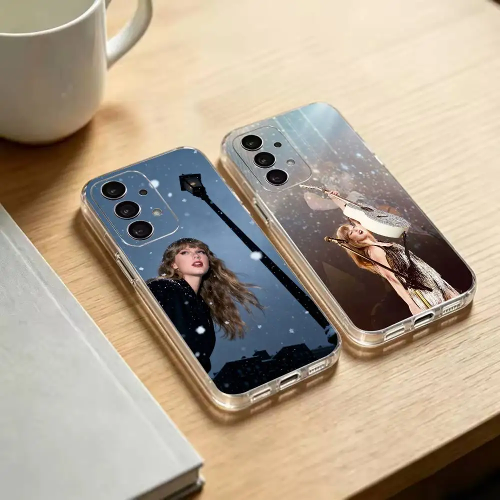 T-Taylors Version   Transparent Phone Case For Samsung S25 S24 S23 S22 S21 S20 Ultra Plus FE Lite Note
