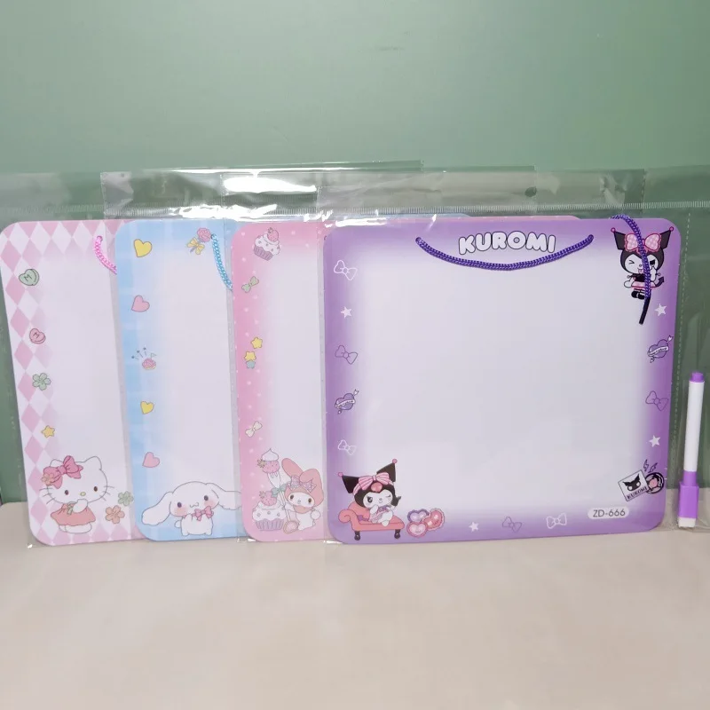 1/4Pcs Sanrio Drawing Board Erasable Whiteboard Student Cartoon Cinnamoroll Board Kawaii Learning Education Drawing Toys Gifts