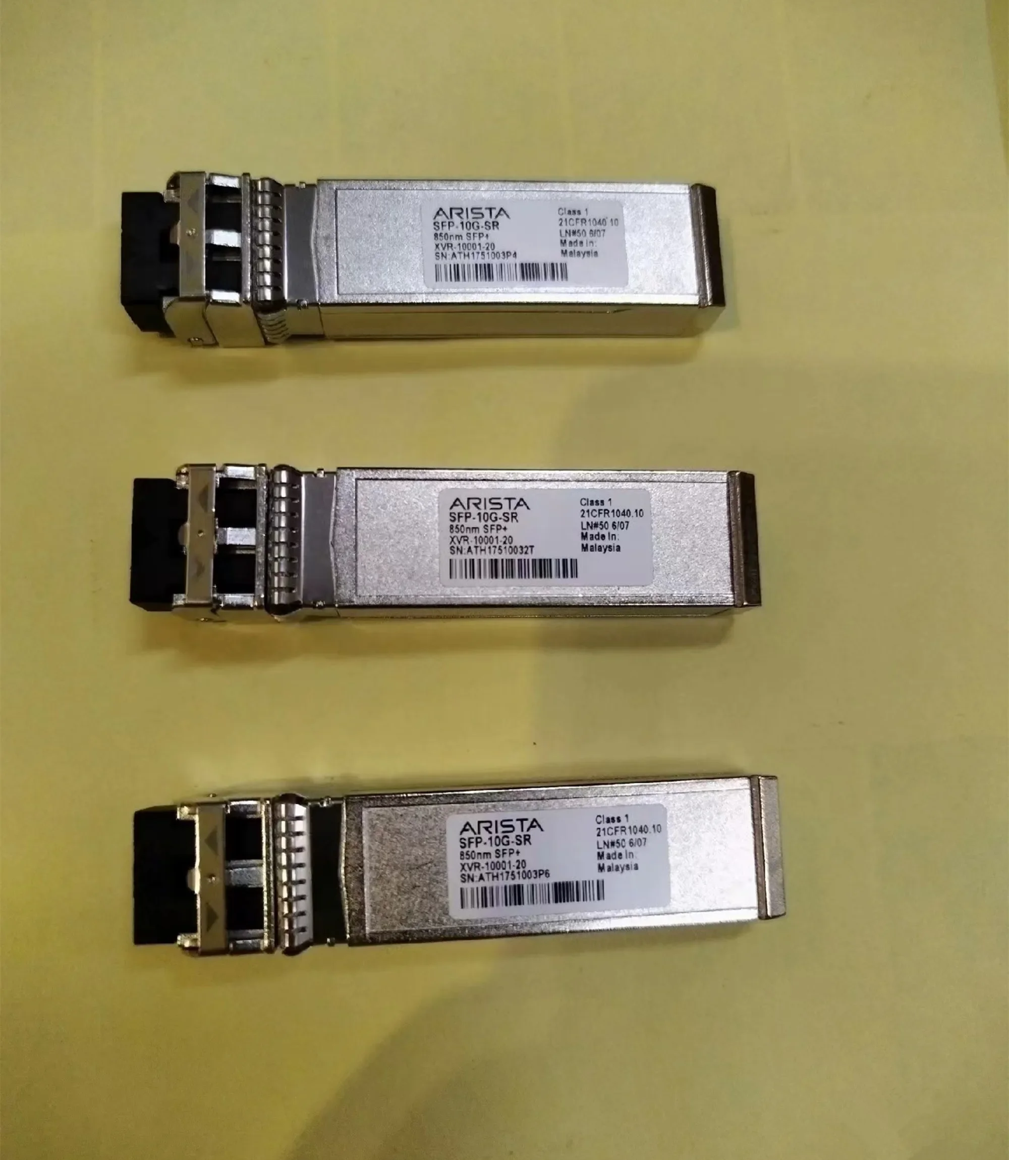 

Arista Transceiver SFP 10G SR 850NM SFP+ XVR-10001-20 XVR-00002-02 Arista 10GB Fiber Optical Module
