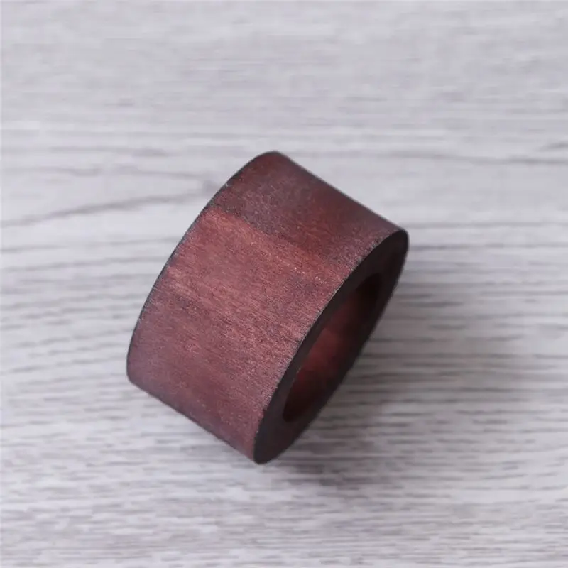 AA2126~12 Pieces Wood Napkin Rings Dining Table Napkin Holder Decorative Holiday Napkin Rings for Table Decoration