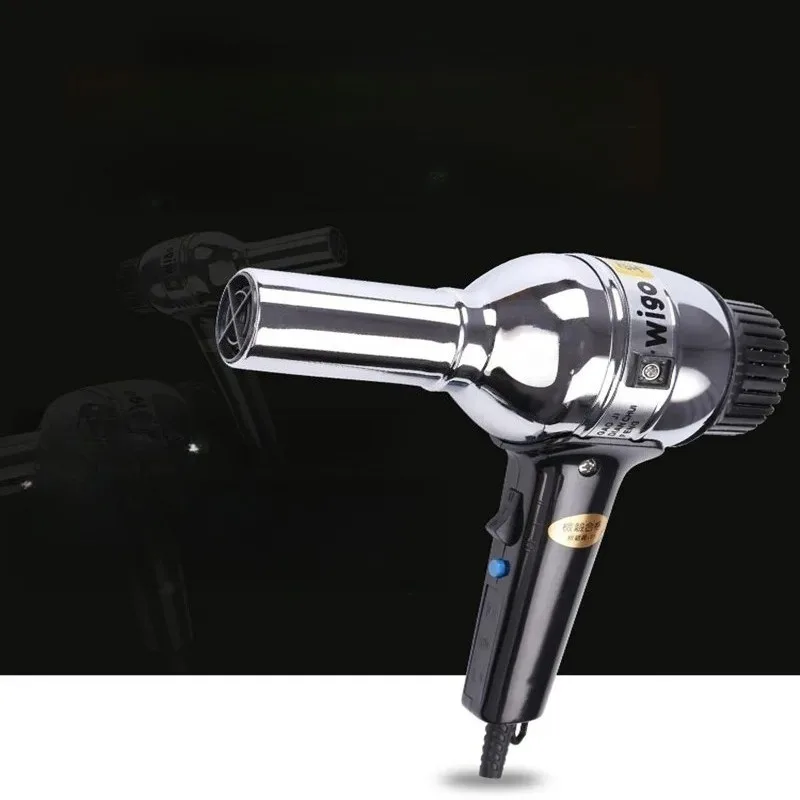 

Vintage Stainless Steel Hair Dryer Strong Wind Blow Styling Machine Classic High-Power Metal Dryer for Home or Salon