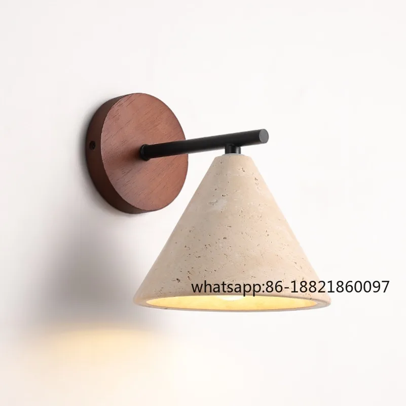 

Cream Wabi Sabi style bedroom bedside wall lamp foyer hallway living room designer vintage homestay