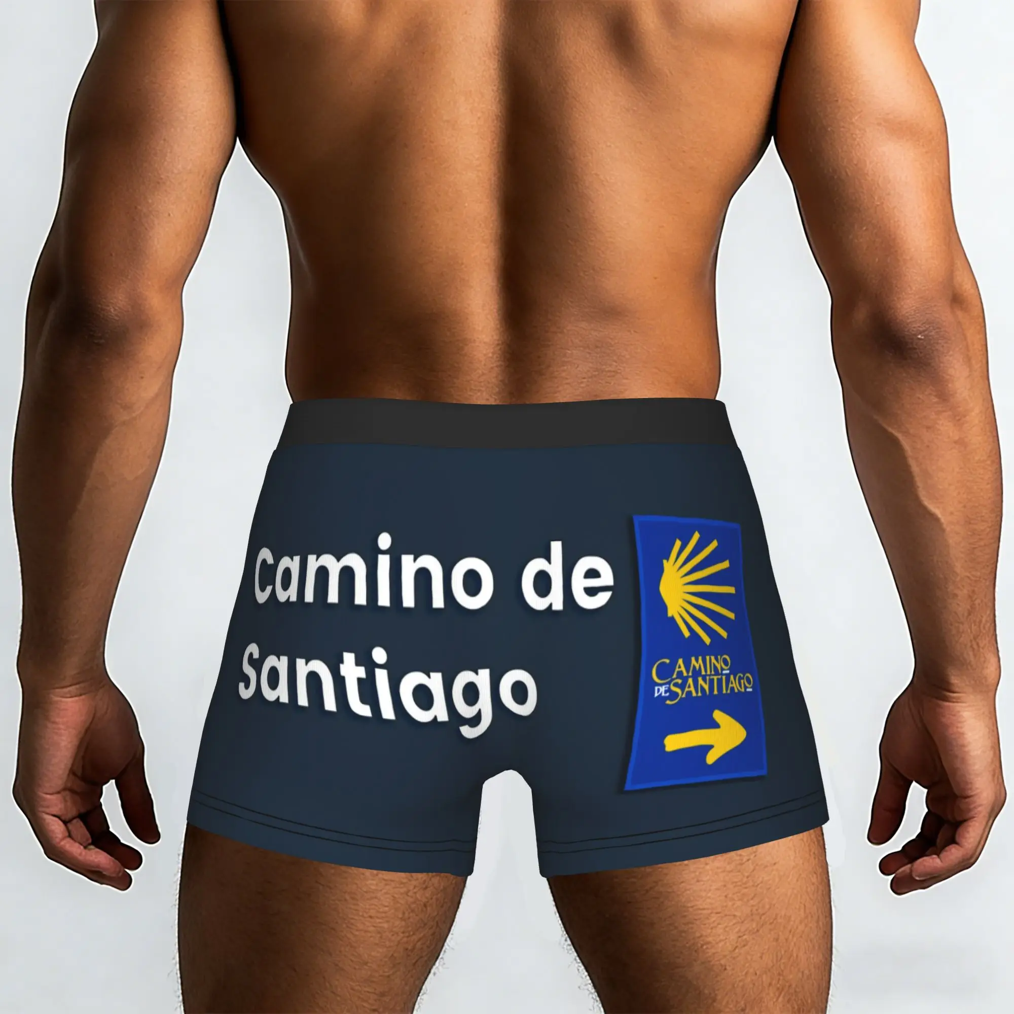 Custom Santiago de Compostela Camino Boxers Shorts Men's  Briefs Underwear Fashion Underpants