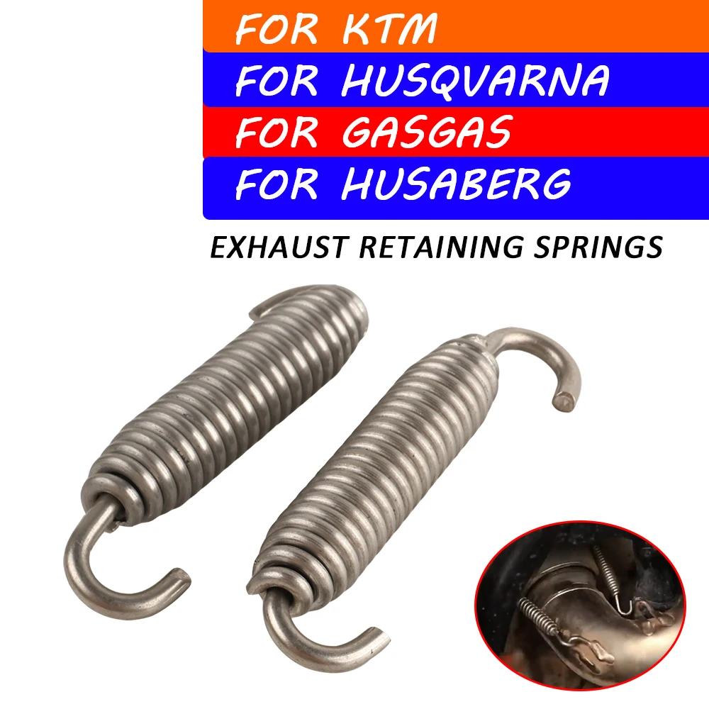 Exhaust Tail Pipe Springs Retaining Connector For KTM EXC SX XC XCW TPI 125 150 250 300 2T For Husqvarna TC TE TEI TX TXI GASGAS