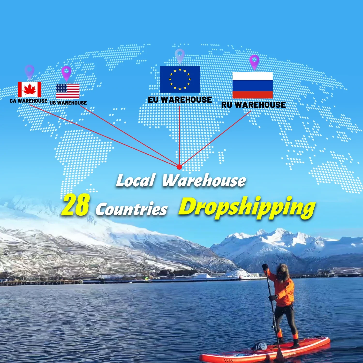 EU  Dropshipping Wholesale 11' Stand Up Paddle Board Wholesale Surfing Inflatable Board surfboard paddleboard