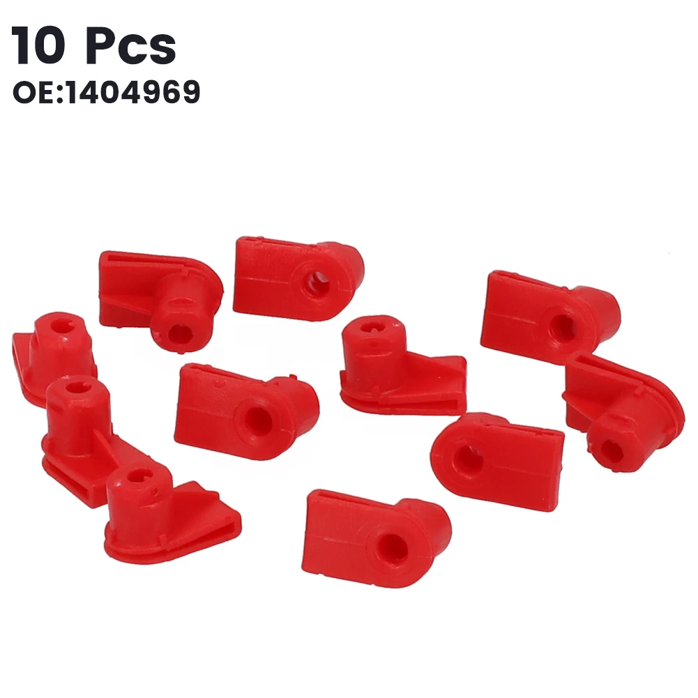 

Brand New LKW Auto Bumper Clips Fastener 10pcs 1404969 Bumper Clips Car Parts Exterior Accessories Plastic Red