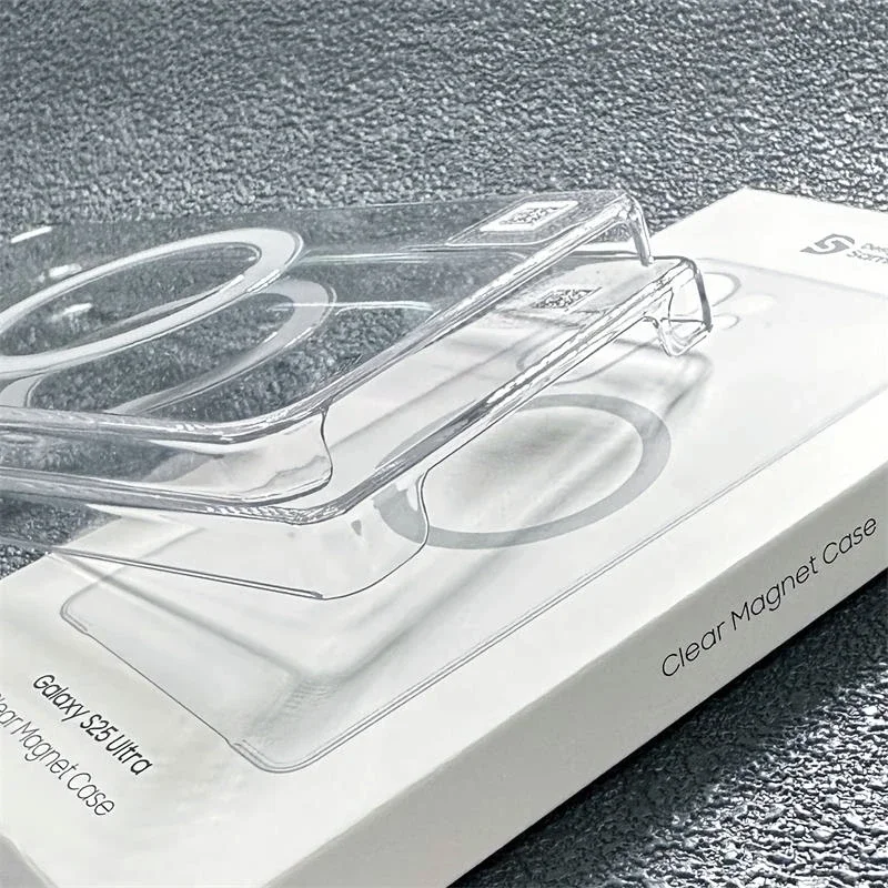 Clear Transparent Magnet Case For Samsung Galaxy S25 S25+ S25Ultra Plus Slim Hybrid Hard Crystal PC Origial Matel Cover MagSafe - náhled 6