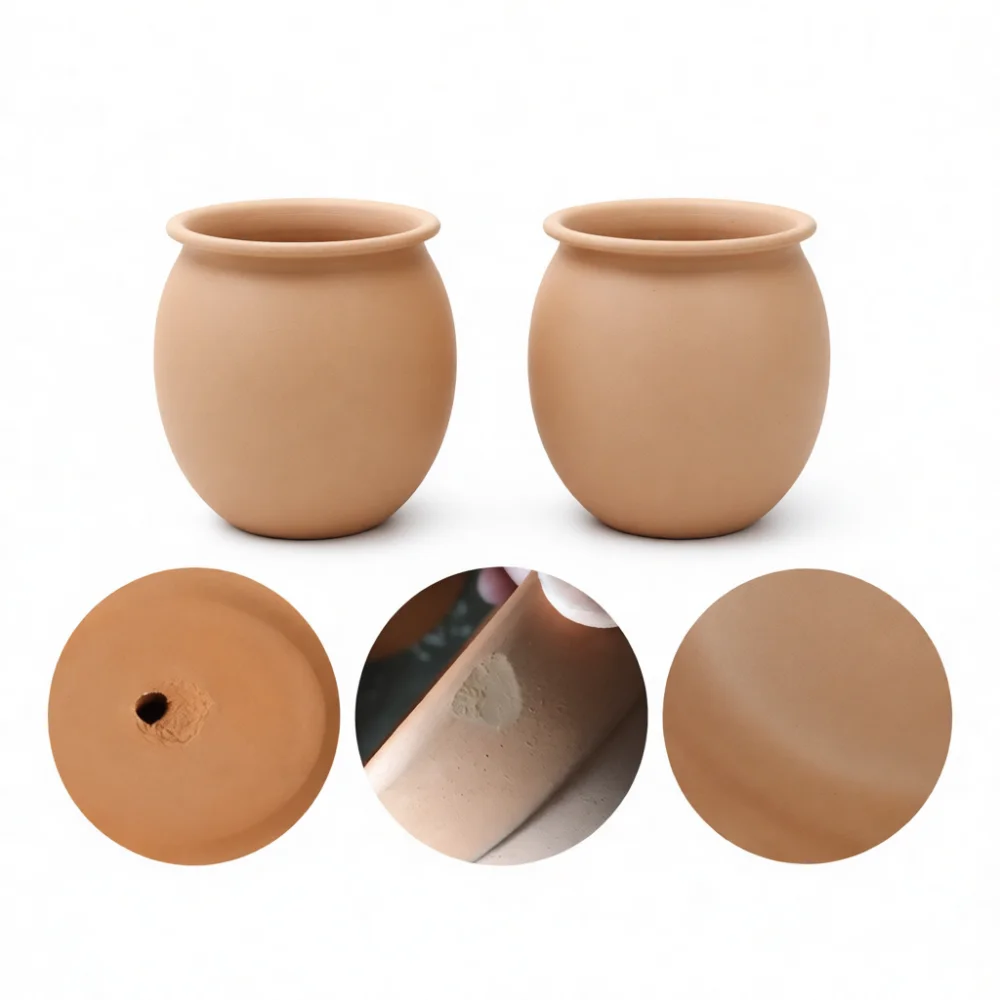 Terra Cotta Succulent Planter Pot Mini Clay Nursery Bowl Breathable Ceramic Flower Container Cute Home Garden Desktop Decor