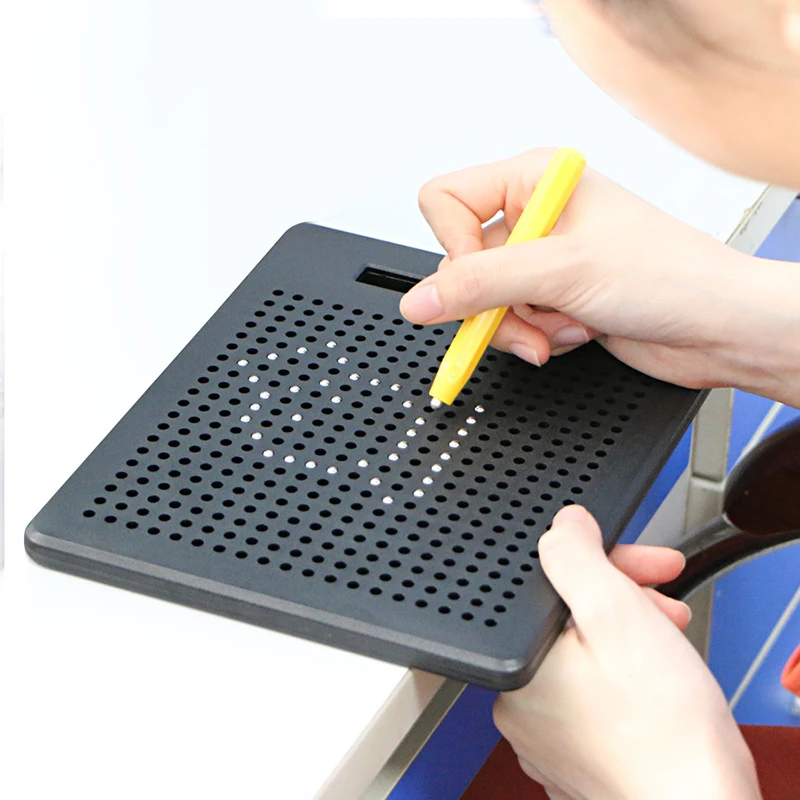 Children Magnetic Ball Drawing Board Sketch Pad Magnet Tablet With Magnetic Stylus Kids Montessori Education Activity Magnet Toy