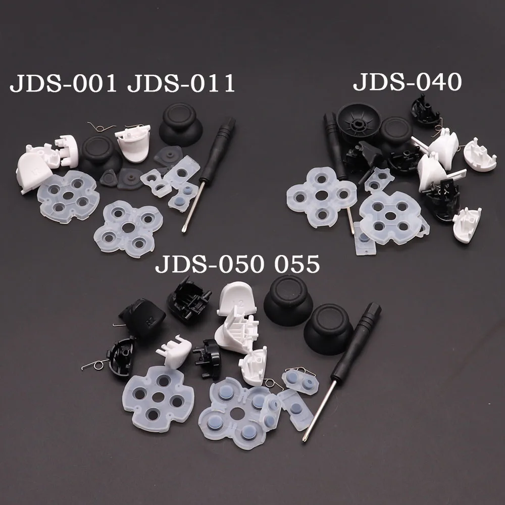 R2 L2 L1 R1 Trigger Buttons Mod Kit PS4 Pro Slim JDS JDM 055 050 040 030 011 Controller Analog Stick Caps for PlayStation 4