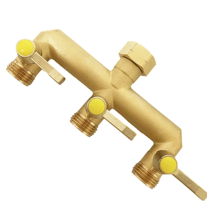 

LLCS-латунный разветвитель садового шланга, латунный переключатель садового шланга с внутренним входом и 3-ходовой 3/4 дюйма