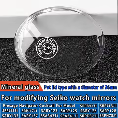 Pot Shape lenses 36mm Dial For Seiko Presage SRPB41J1 SRPJ13J1 SRPJ15J1 SRPJ17J1 Watch mirror Round Crystal Mineral Glass Parts