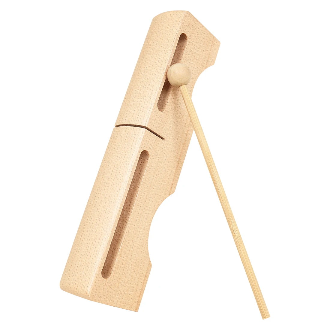 Wooden Tone Ladder Dual Sound Ladder High/Low Pitch Woodblock with Mallet Pro Percussion Instrument for Early Music Education
