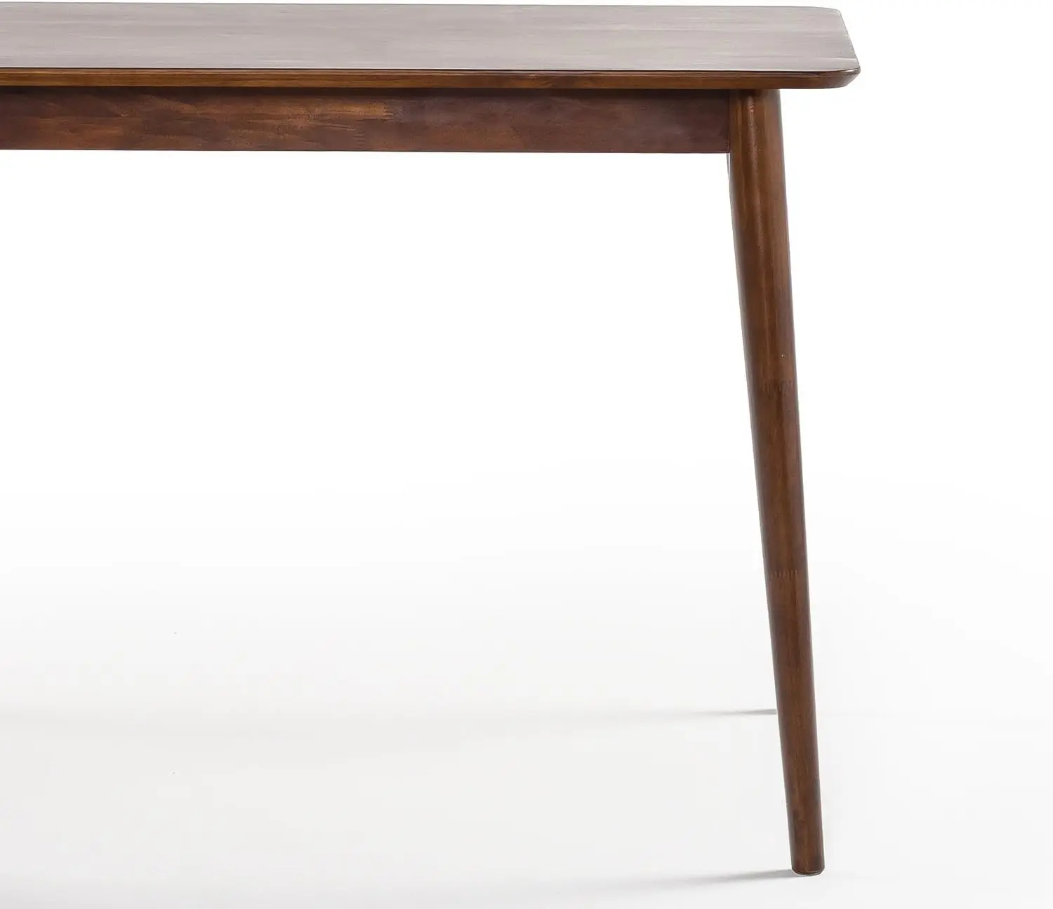 47 Inch Dining Table, Solid Wood Kitchen Table, Easy Assembly, Espresso