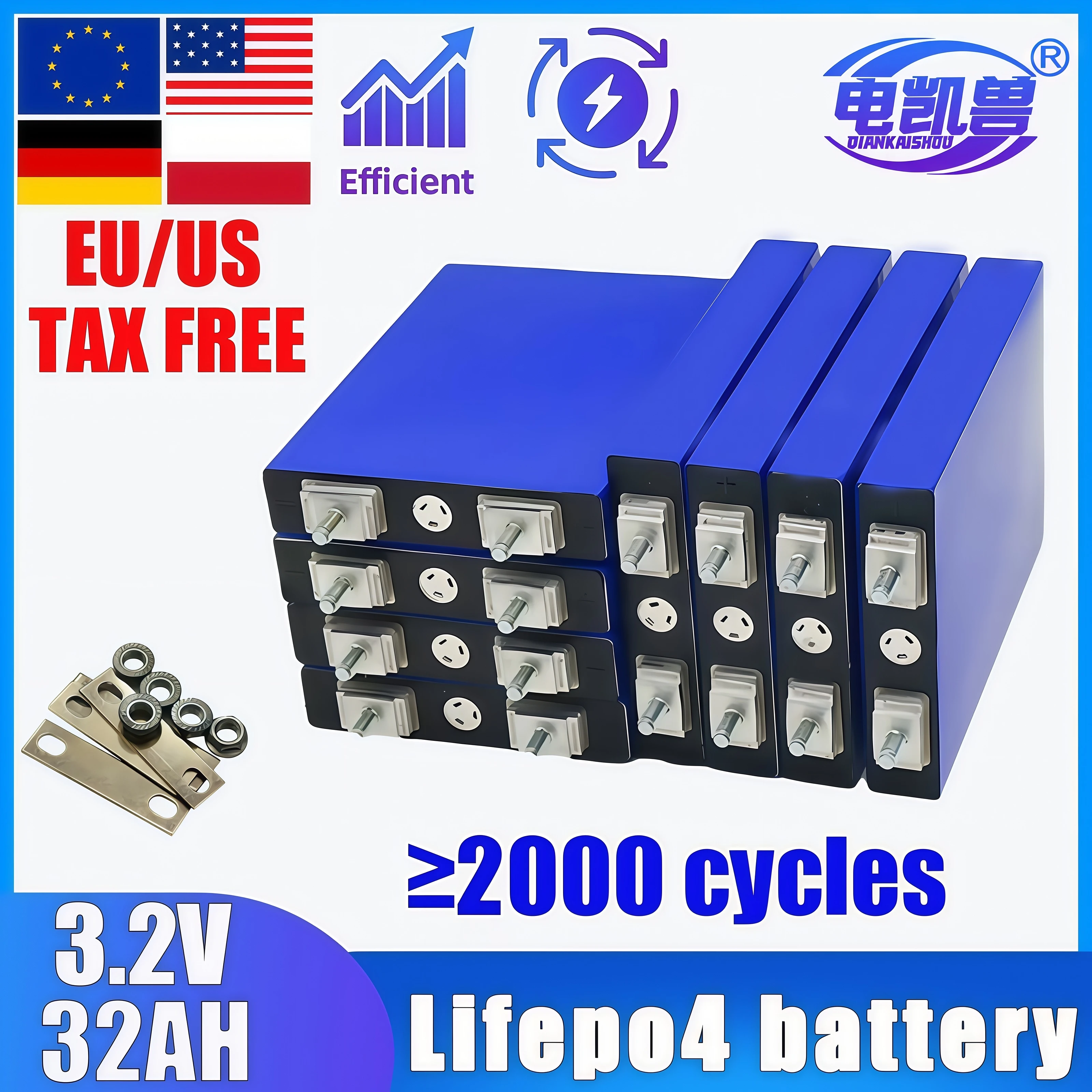 3.2V 32Ah Lifepo4 B…