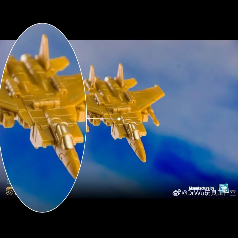 

In stock Transformation toys Dr.Wu DW-E09 DWE09 DW-E09G Starscream Thundercracker Skywarp 6CM Extremely Small Scale Action