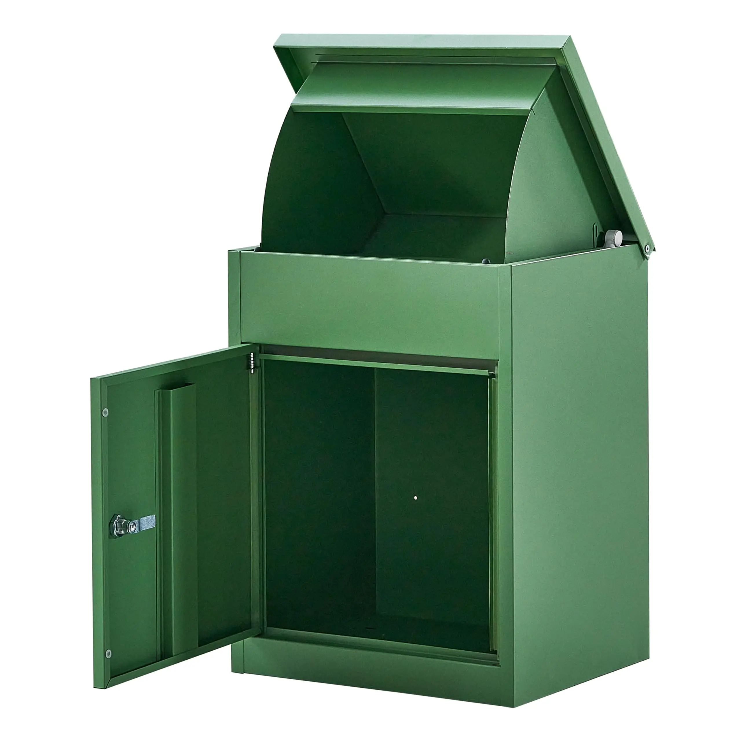 

Outdoor Steel Newspaper Letter Drop Box Outdoor Mailbox With Large Capacity Waterproof Secure Parcel Delivery Box