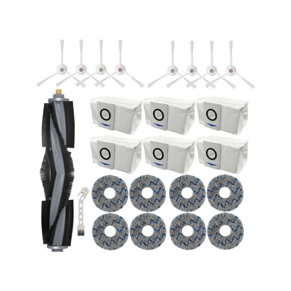 24 قطعة مجموعة الملحقات ل Deebot T20/T20MAX/T20PRO/X1 OMNI/T10 Omni/Turbo جهاز آلي لتنظيف الأتربة أجزاء