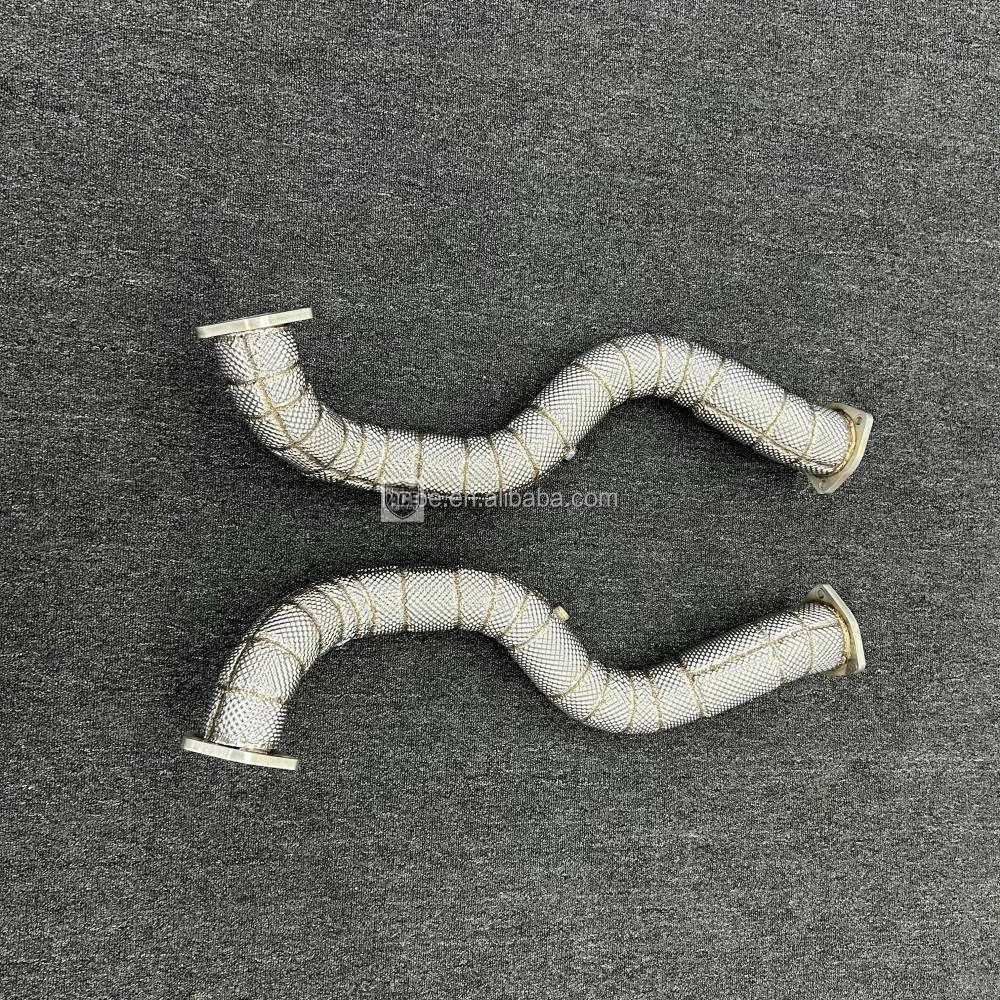 Downpipe für Porsche 718 Cayman GT4 RS 4.0L 2022-2025 Leistungssteigerndes Auspuffrohr Gerades Frontrohr – Detail 4