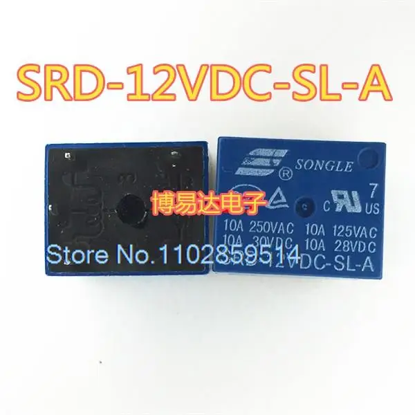 20 قطعة/الوحدة SRD-12VDC-SL-A 12 فولت 10A250VAC 4