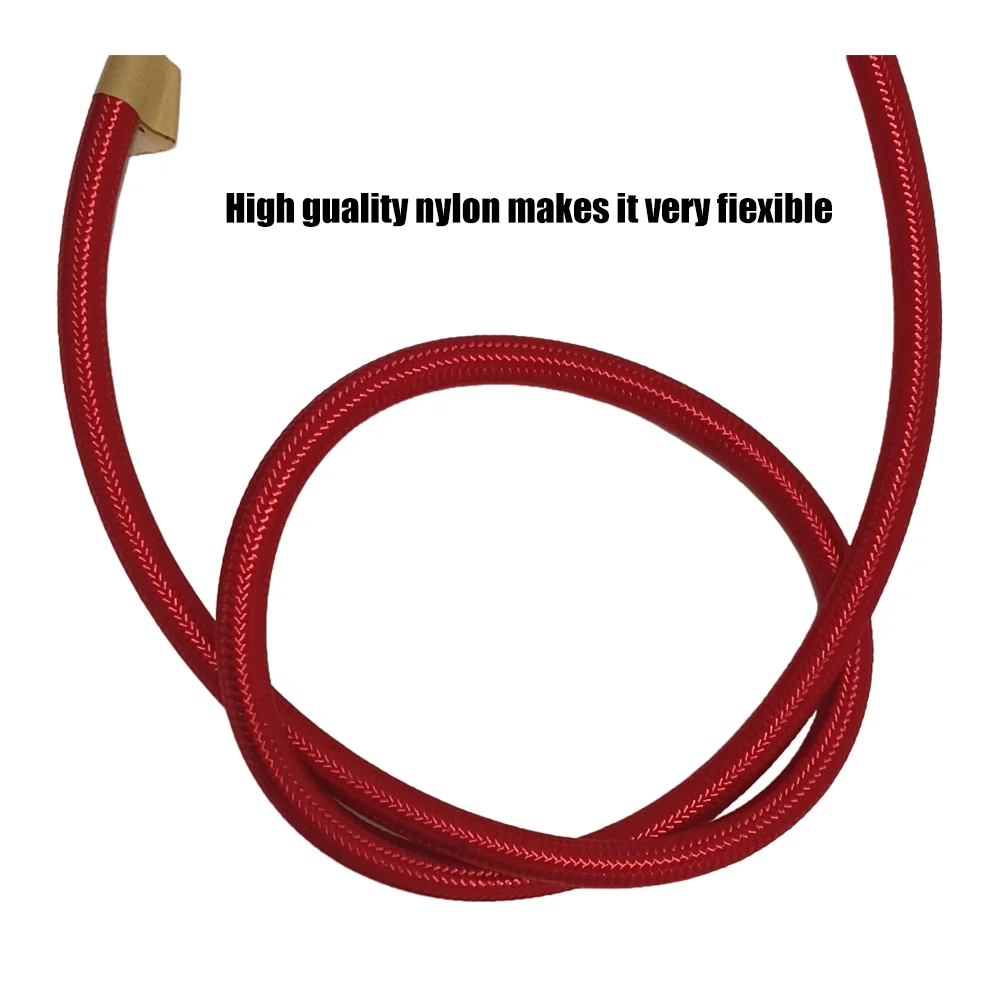 AN4AN6AN8 AN10 AN12 AN16 AN20 Oil Gas Cooler Hose Line Pipe Tube Fuel Line Outer nylon weaving CPE Synthetic Rubber 1M3M5M8M10M