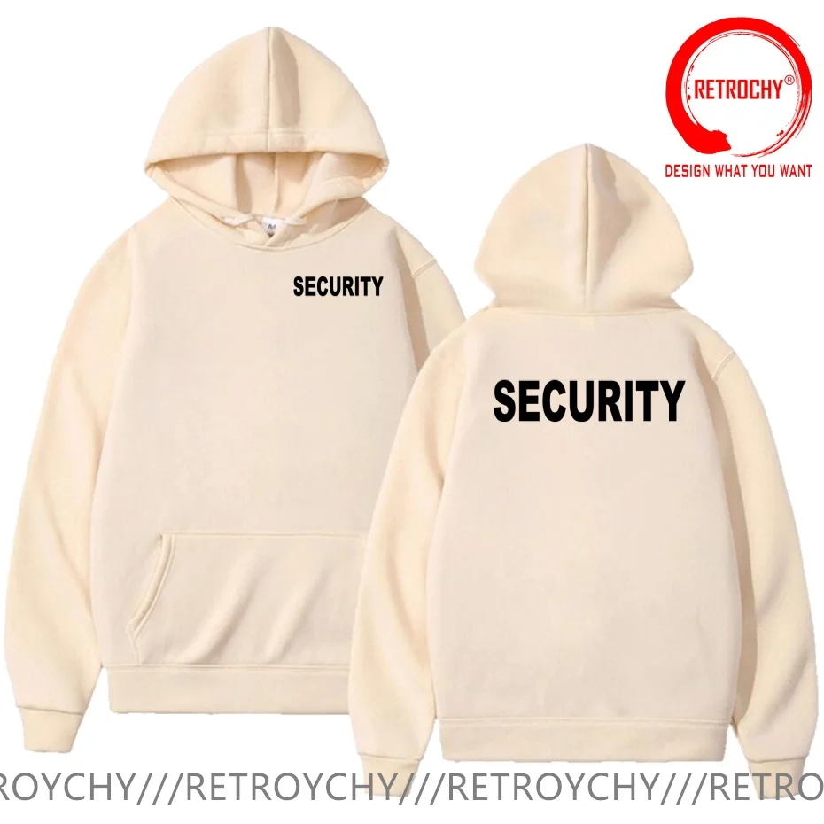 Security Men's Hoodie Event Staff Hoodies Sweatshirts Hooded Women Men Casual Hoody Men's Sweatshirt Coats Man Streetwear Hoodie