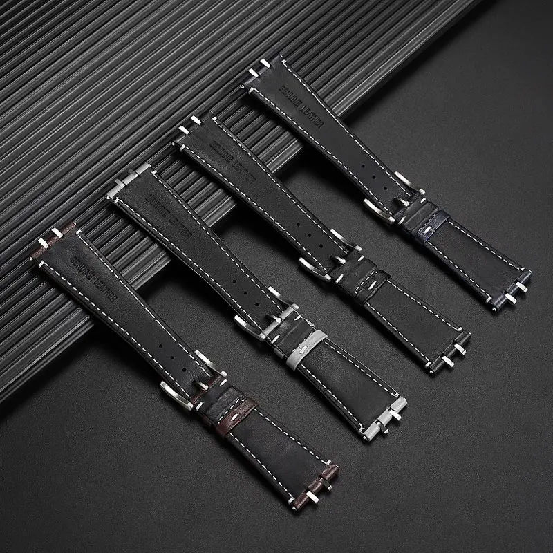 24mm cowhide strap forTu-dor Royal series M28600/M28603 modified watch strap for41mm dial watchband accessories