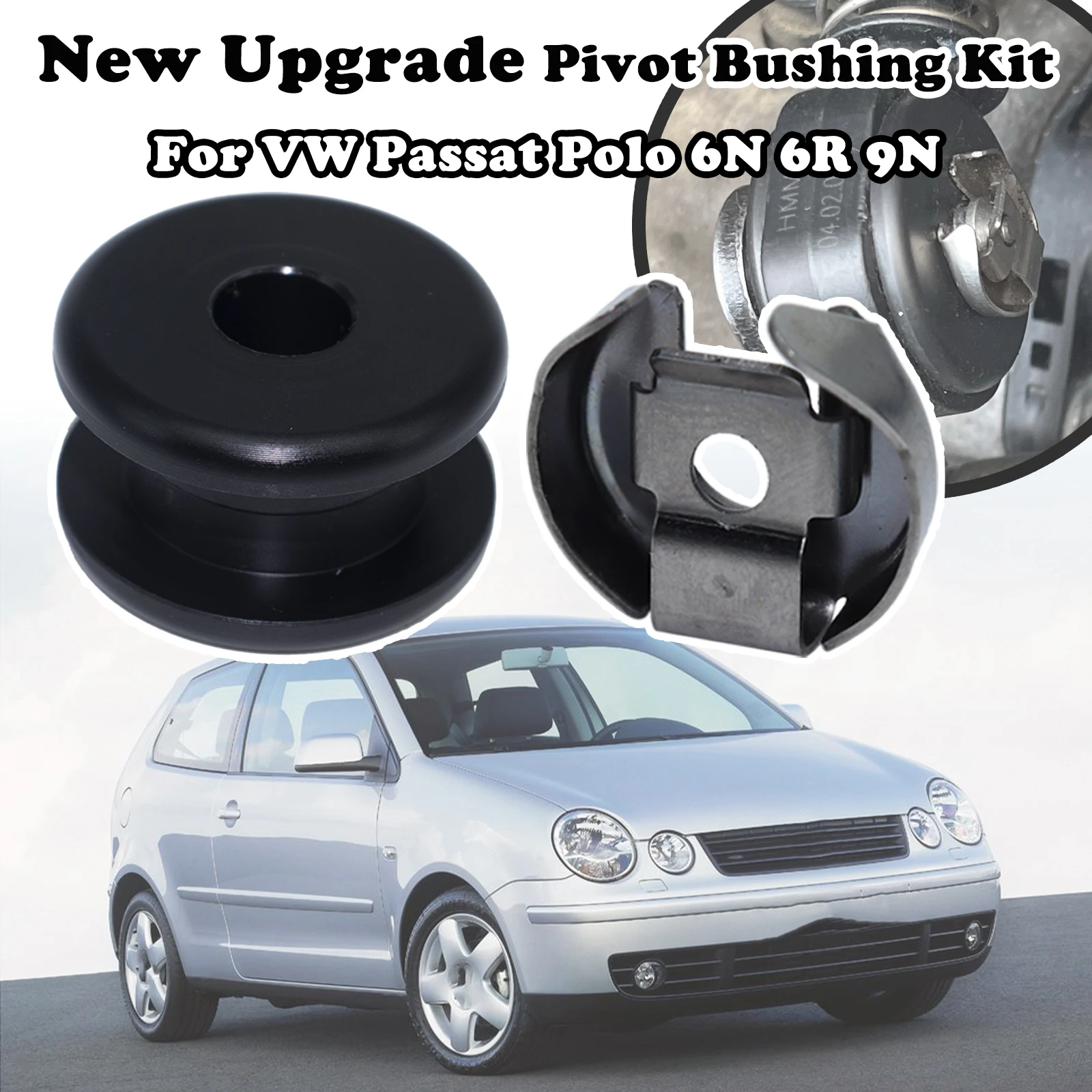 

For VW Passat Polo 6N 6R 9N Upgrade Pivot Bushing Kit Manual Gear Selector Shift Cable end Strengthen Lock Washer Retaining Clip