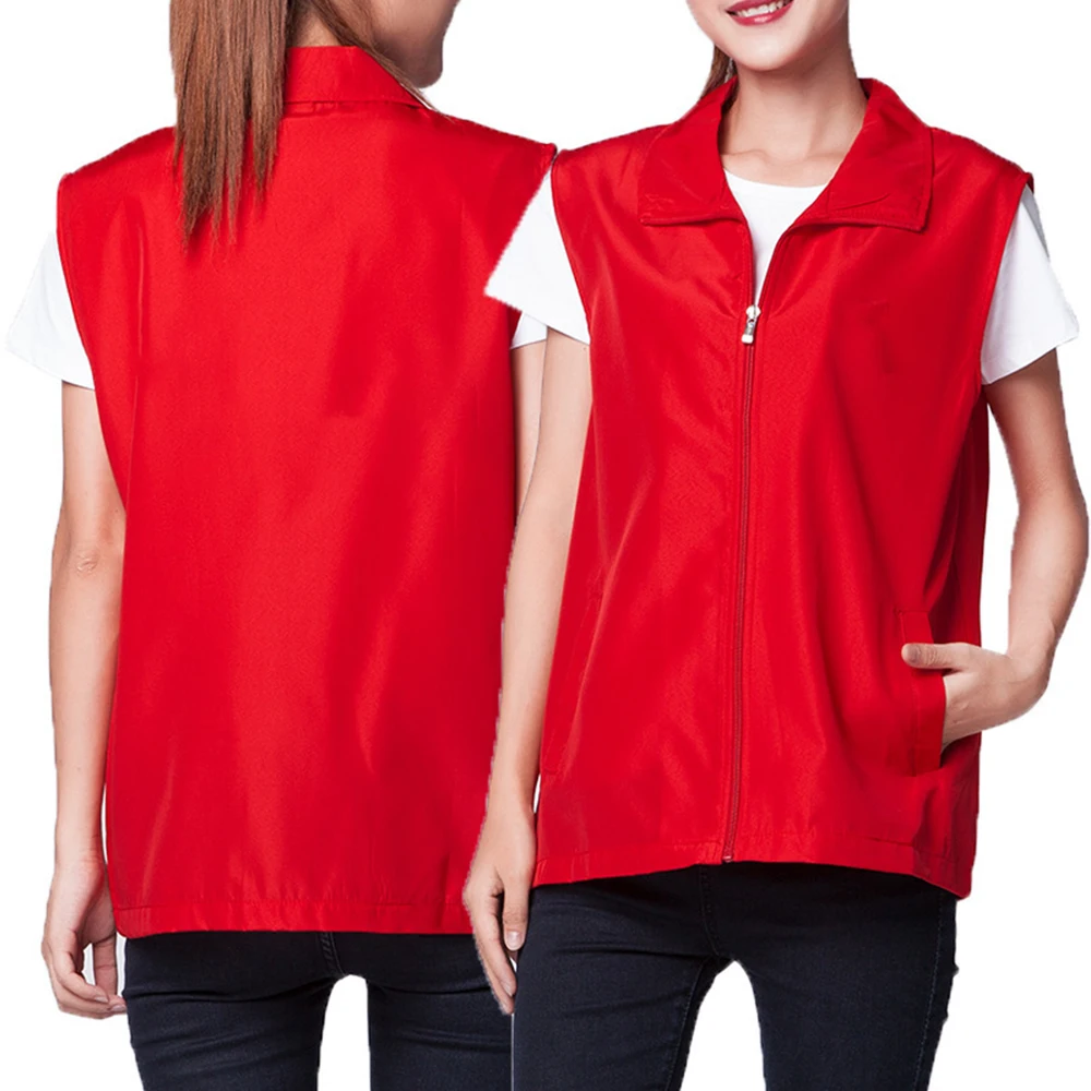 Fashion Vest Jacket Zip Breathable Comfortable Fishing Vest Polyester Size M~3XL Sleeveless Soft Unisex Workwear