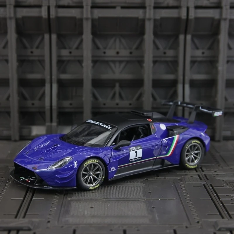 

1:24 Simulation GT2 2023 Alloy Rally Car Model Ornament Collection Car Door Openable Children's Toy Gift