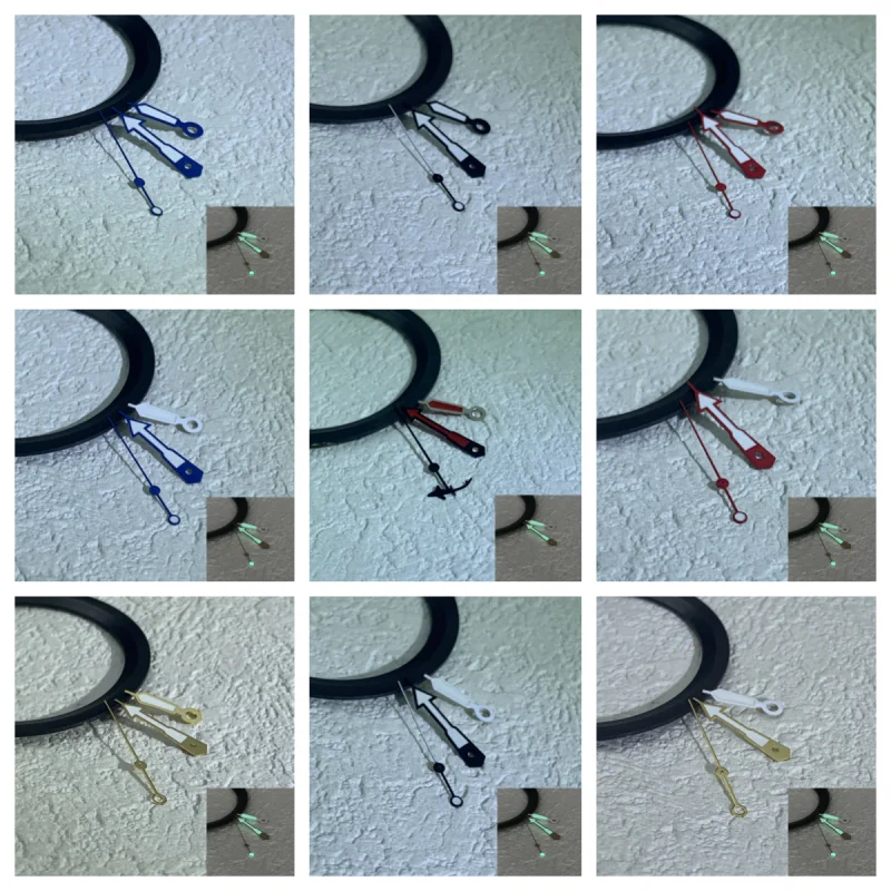BLIGER 녹색 발광 시계 핸드, NH35 NH36 ETA2824 2836 Miyota8215 8205 821A 진주 DG2813 3804 Seagull1612 무브먼트