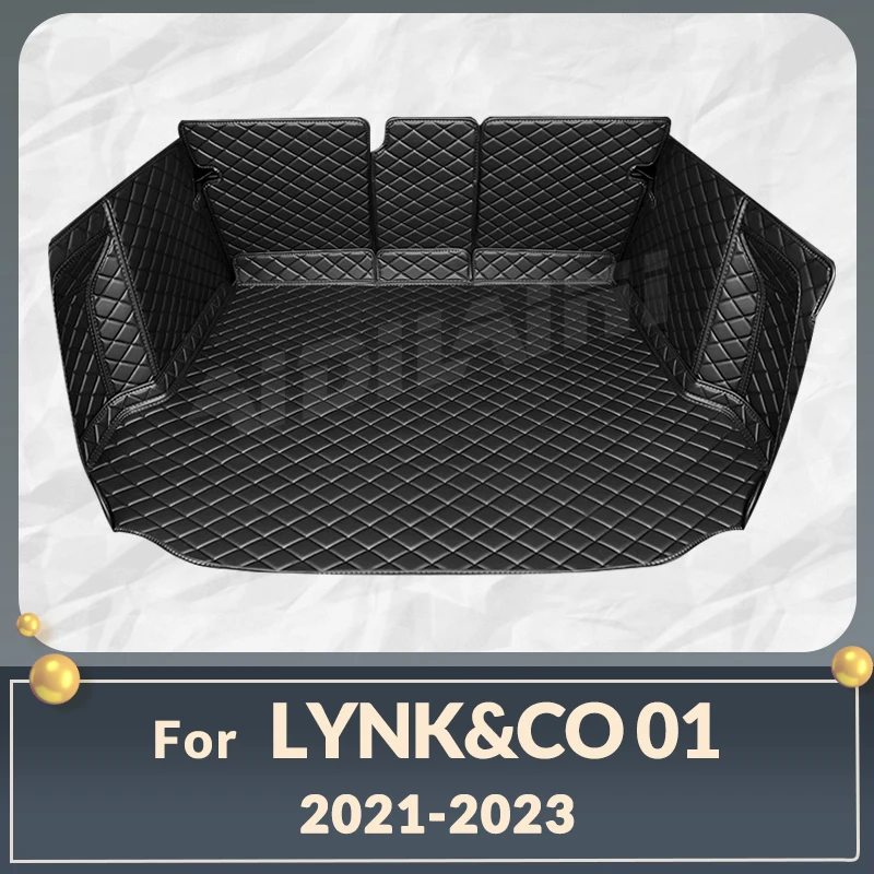 

Автомобильный коврик для багажника с полным покрытием для LYNK & CO 01 2021-2023 22, автомобильный коврик для багажника, подкладка для груза, защитные аксессуары для интерьера