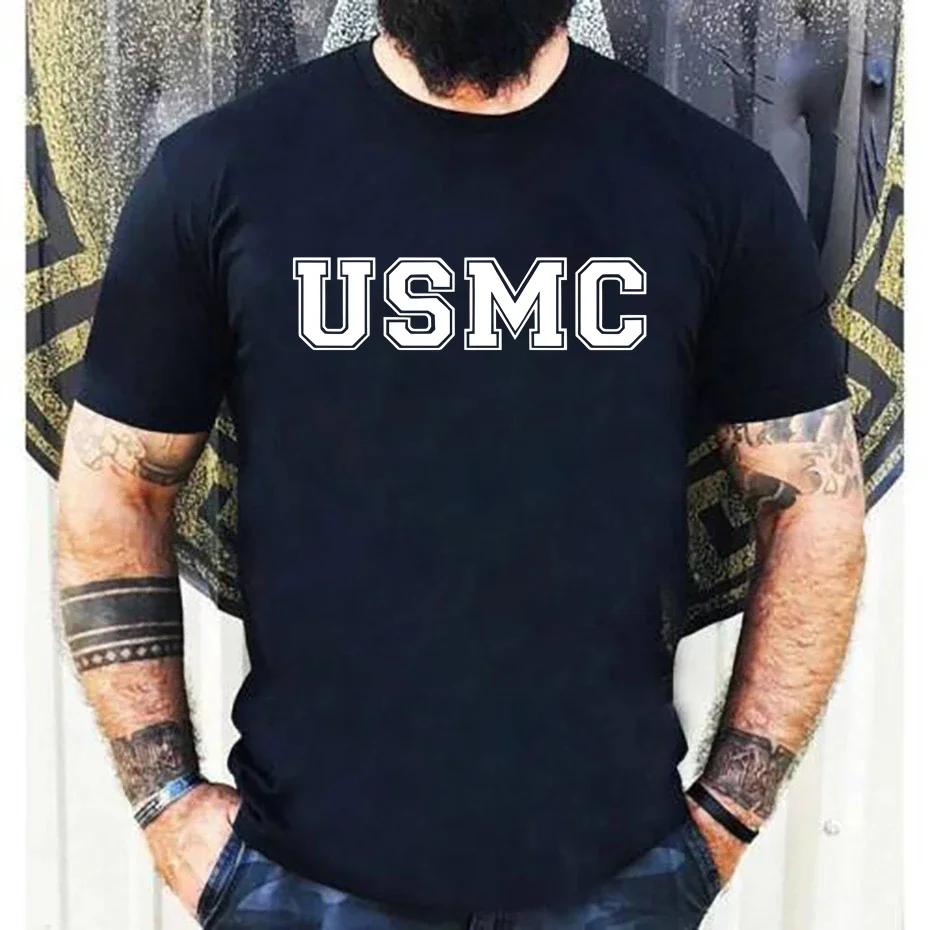 USMC Athletic Marines T Shirt Sweatshirt In Military Green T-shirt US Army Marine Classic Fashion Tshirt Summer Vintage Tops Tee