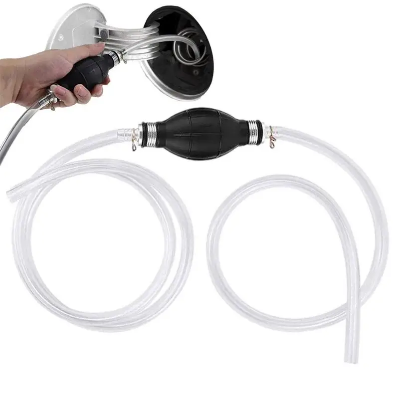 Universal Siphon Hose Hand Fuel Pump Car Fuel Tank Sucker Oil Manual Car Transfer Fuel Pump For Oil Liquid Water Fish Tank