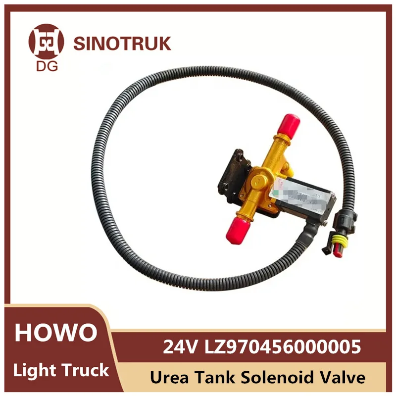 Urea Tank Heating Water Cut-off Solenoid Valve 24V LZ970456000005 For Heavy Duty Truck SINOTRUK Howo Light Truck Parts