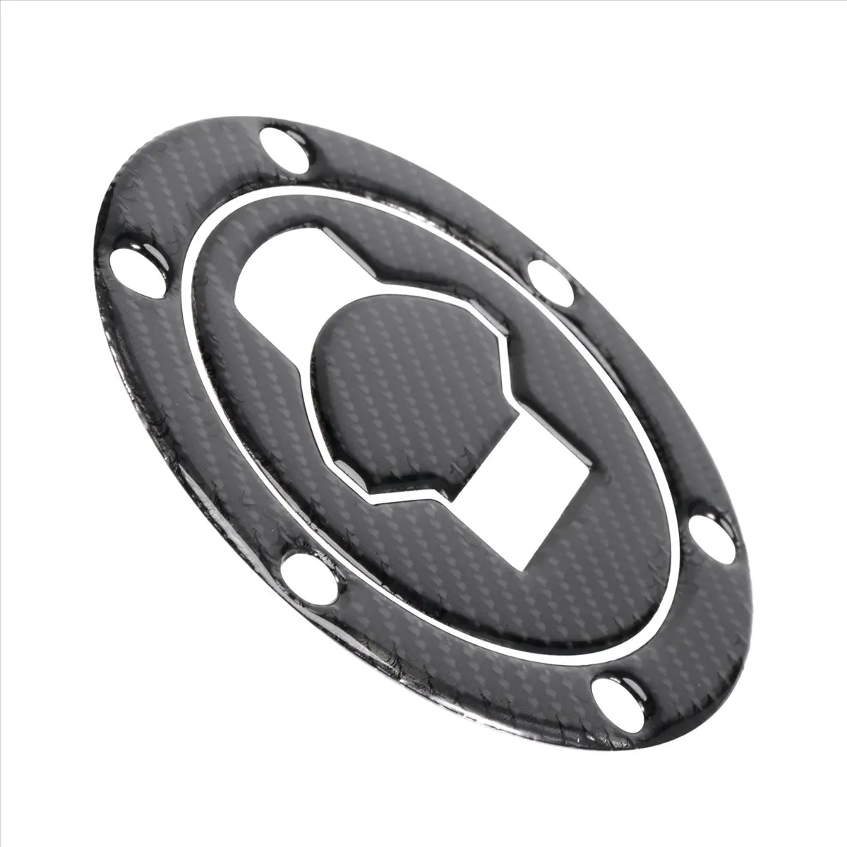 Compatible 3D Carbon Fiber Tank Gas Cap Pad Filler Cover Sticker Decals For BMW R1200RT K1200S F650 R1150 R/RS/GT/LT ALL