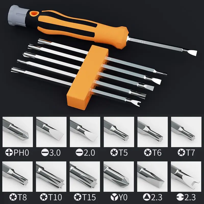 

BIESUO 7-in-1 Screwdriver Set Combination Batch Head Plum Finishing Home Removal Tool Cross A Multi-function Screwdriver