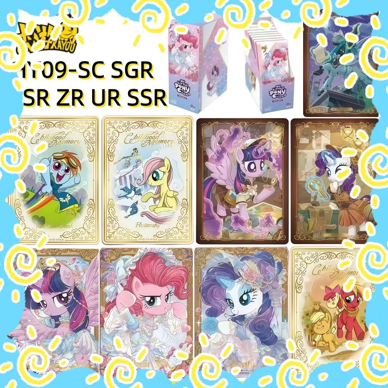 

KAYOU натуральная карта My Little Pony, вечные карты дружбы HY-09 SC SGR, принцесса, аниме, игра, коллекционные карты, игрушки, подарки